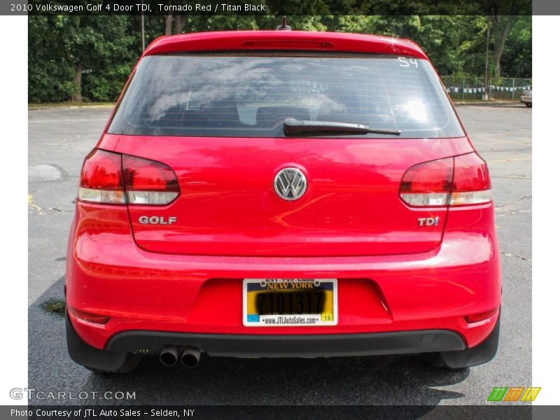 Tornado Red / Titan Black 2010 Volkswagen Golf 4 Door TDI