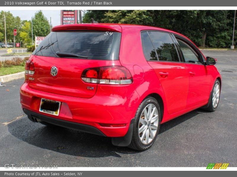 Tornado Red / Titan Black 2010 Volkswagen Golf 4 Door TDI