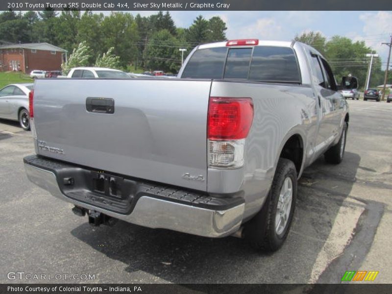 Silver Sky Metallic / Graphite Gray 2010 Toyota Tundra SR5 Double Cab 4x4