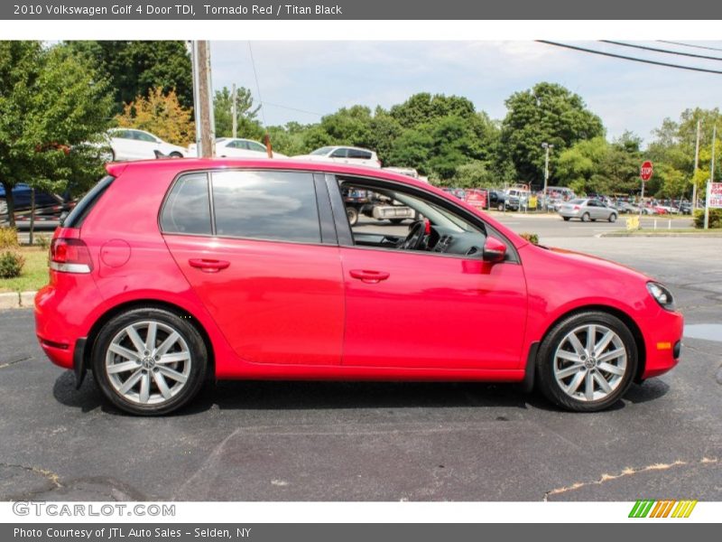 Tornado Red / Titan Black 2010 Volkswagen Golf 4 Door TDI