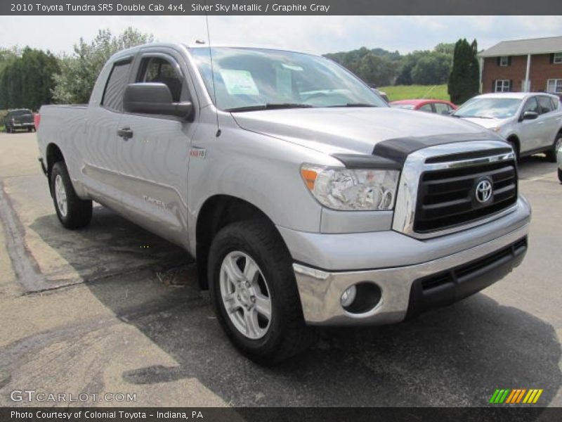 Silver Sky Metallic / Graphite Gray 2010 Toyota Tundra SR5 Double Cab 4x4