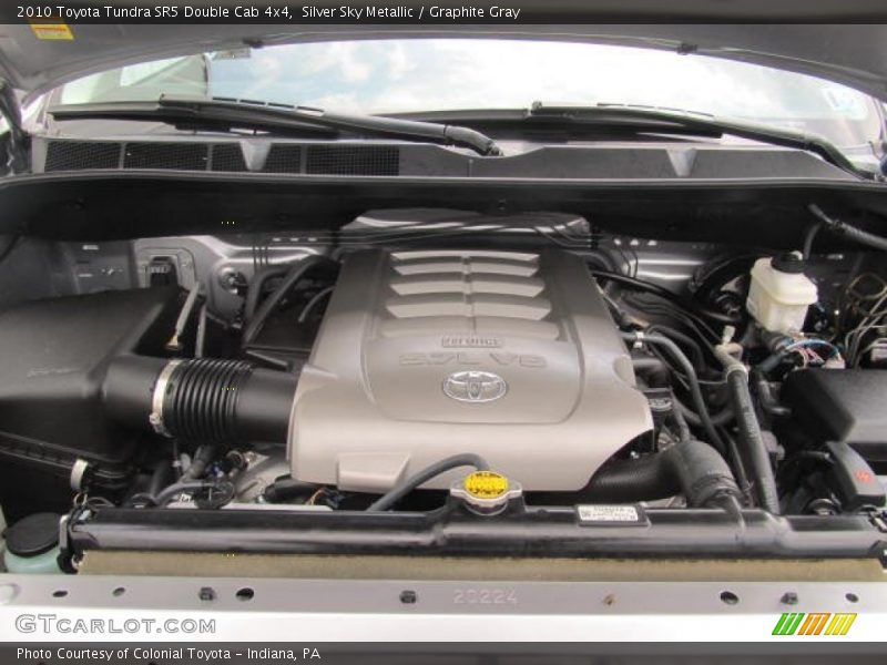 Silver Sky Metallic / Graphite Gray 2010 Toyota Tundra SR5 Double Cab 4x4