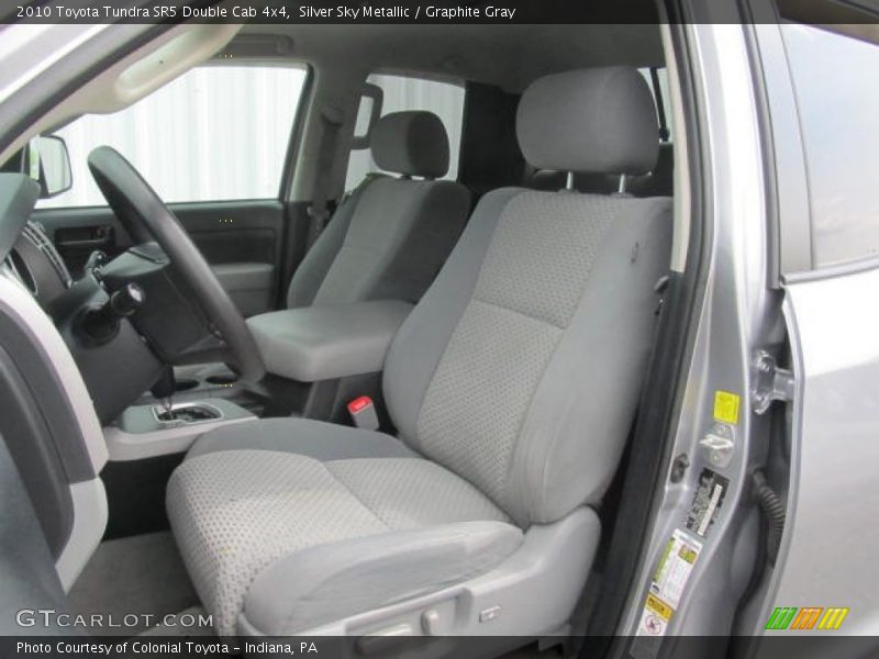 Silver Sky Metallic / Graphite Gray 2010 Toyota Tundra SR5 Double Cab 4x4
