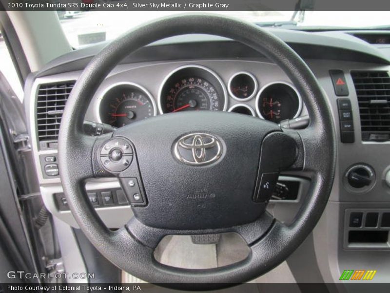 Silver Sky Metallic / Graphite Gray 2010 Toyota Tundra SR5 Double Cab 4x4