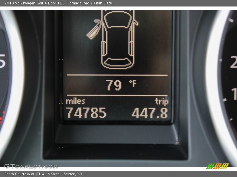 Tornado Red / Titan Black 2010 Volkswagen Golf 4 Door TDI