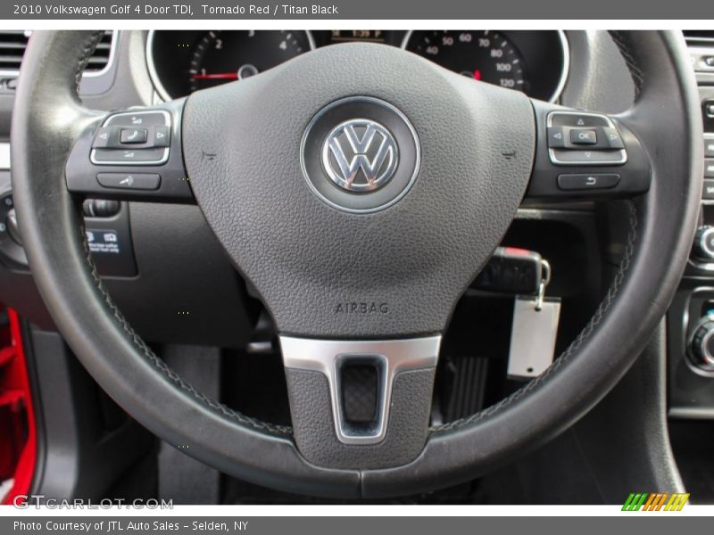 Tornado Red / Titan Black 2010 Volkswagen Golf 4 Door TDI