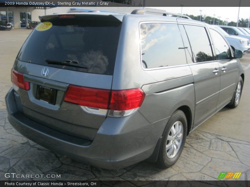 Sterling Gray Metallic / Gray 2009 Honda Odyssey EX-L