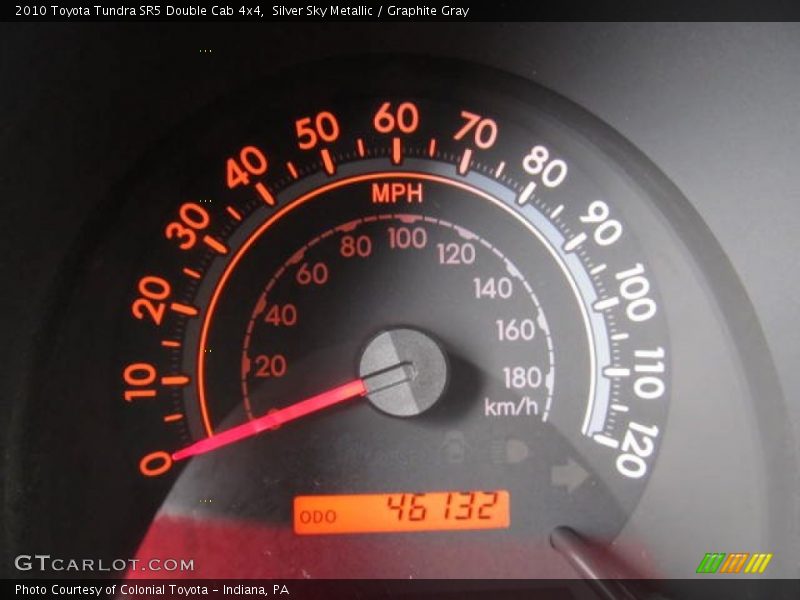 Silver Sky Metallic / Graphite Gray 2010 Toyota Tundra SR5 Double Cab 4x4