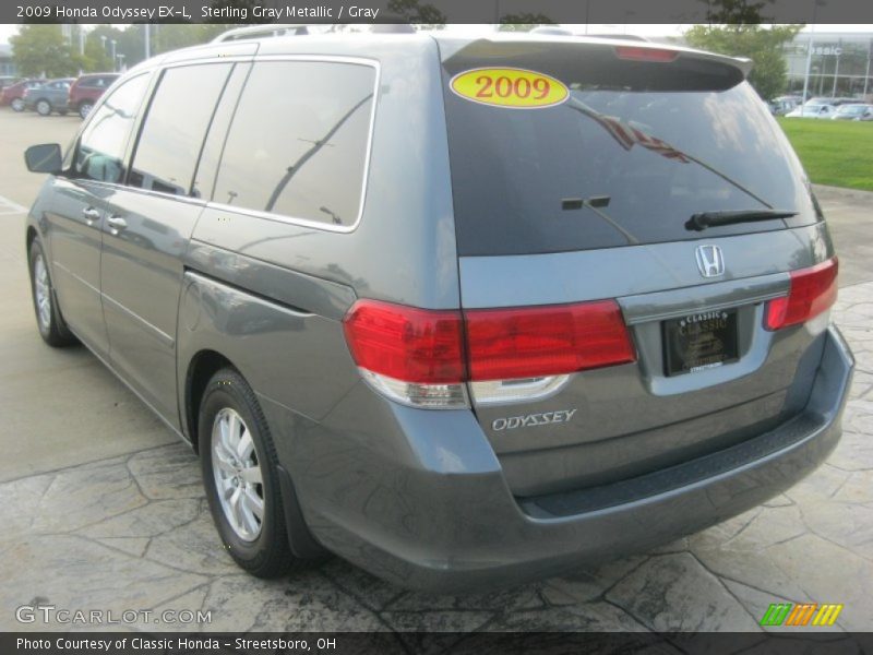 Sterling Gray Metallic / Gray 2009 Honda Odyssey EX-L