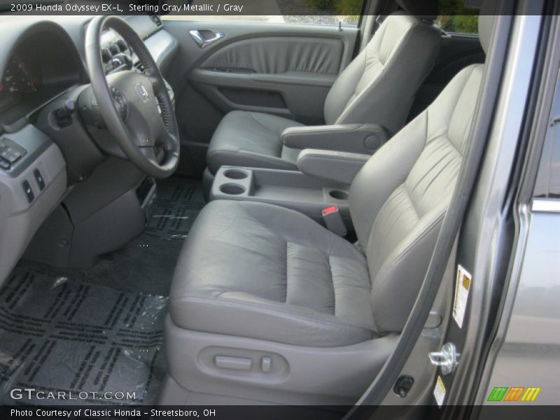 Sterling Gray Metallic / Gray 2009 Honda Odyssey EX-L