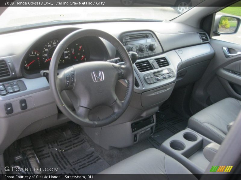 Sterling Gray Metallic / Gray 2009 Honda Odyssey EX-L