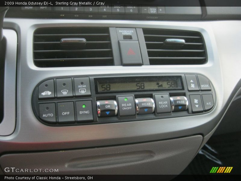 Sterling Gray Metallic / Gray 2009 Honda Odyssey EX-L
