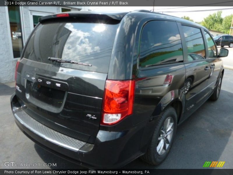 Brilliant Black Crystal Pearl / R/T Black 2014 Dodge Grand Caravan R/T