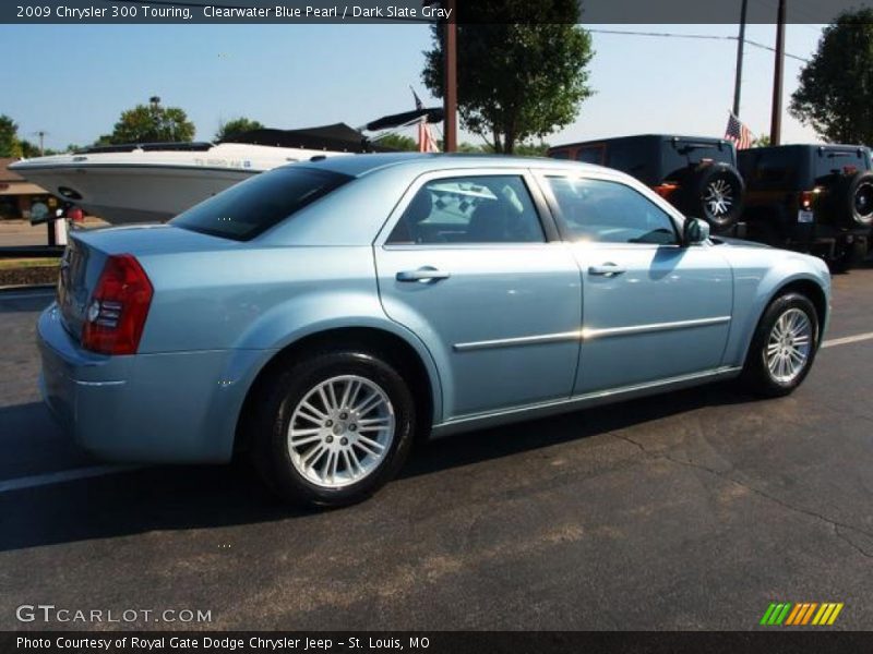 Clearwater Blue Pearl / Dark Slate Gray 2009 Chrysler 300 Touring