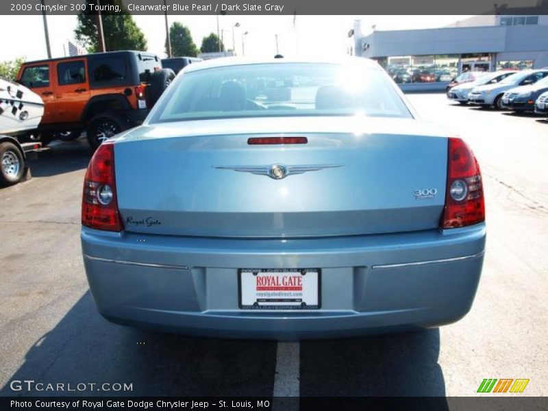 Clearwater Blue Pearl / Dark Slate Gray 2009 Chrysler 300 Touring