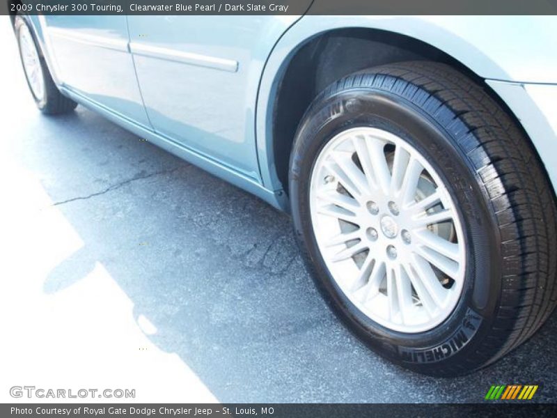 Clearwater Blue Pearl / Dark Slate Gray 2009 Chrysler 300 Touring
