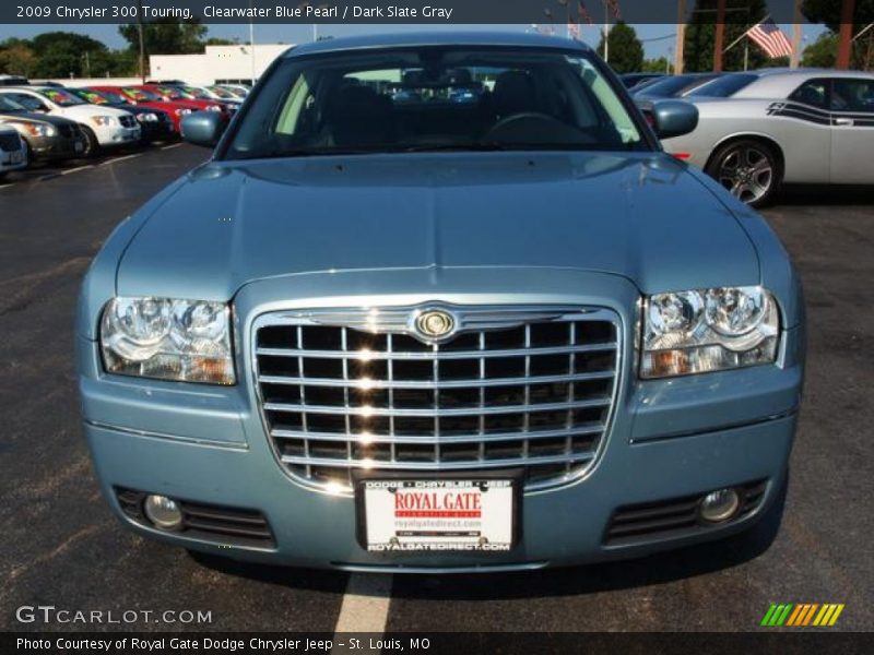 Clearwater Blue Pearl / Dark Slate Gray 2009 Chrysler 300 Touring
