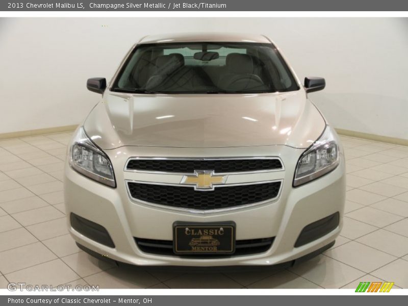 Champagne Silver Metallic / Jet Black/Titanium 2013 Chevrolet Malibu LS