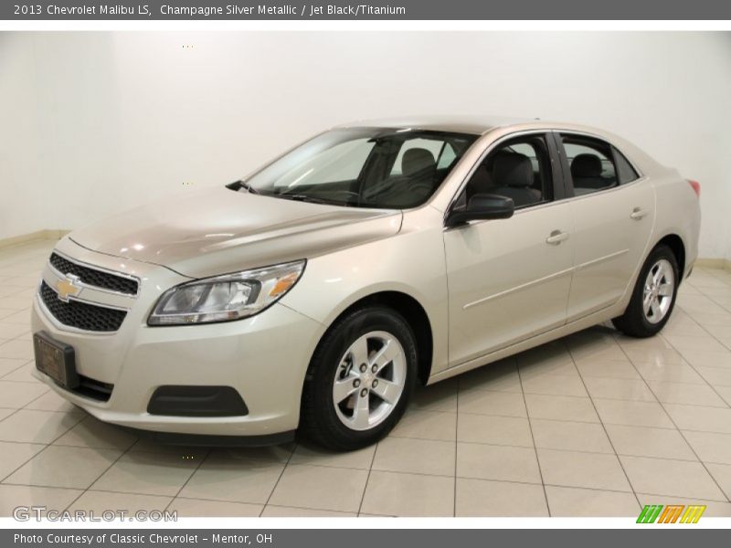 Champagne Silver Metallic / Jet Black/Titanium 2013 Chevrolet Malibu LS