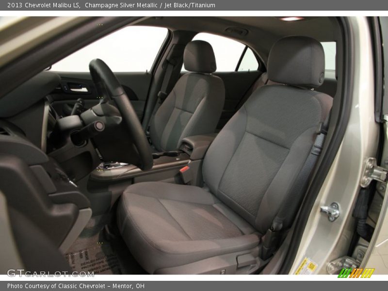 Champagne Silver Metallic / Jet Black/Titanium 2013 Chevrolet Malibu LS