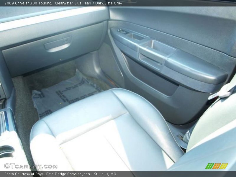 Clearwater Blue Pearl / Dark Slate Gray 2009 Chrysler 300 Touring