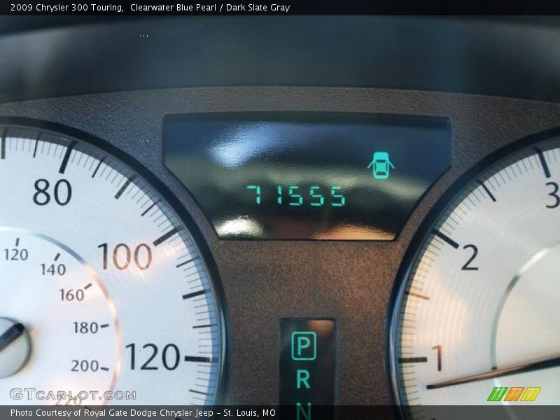 Clearwater Blue Pearl / Dark Slate Gray 2009 Chrysler 300 Touring