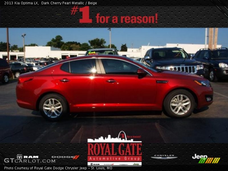 Dark Cherry Pearl Metallic / Beige 2013 Kia Optima LX