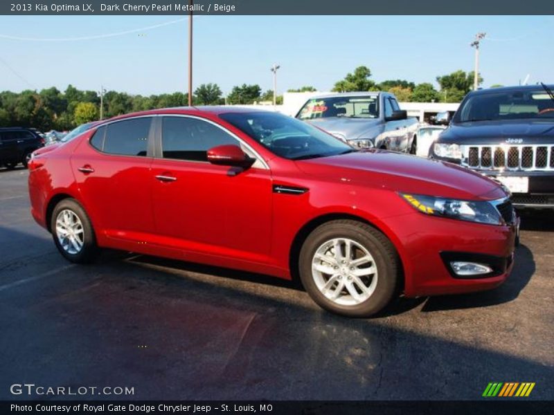 Dark Cherry Pearl Metallic / Beige 2013 Kia Optima LX