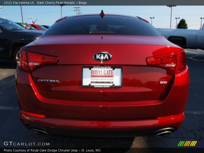 Dark Cherry Pearl Metallic / Beige 2013 Kia Optima LX