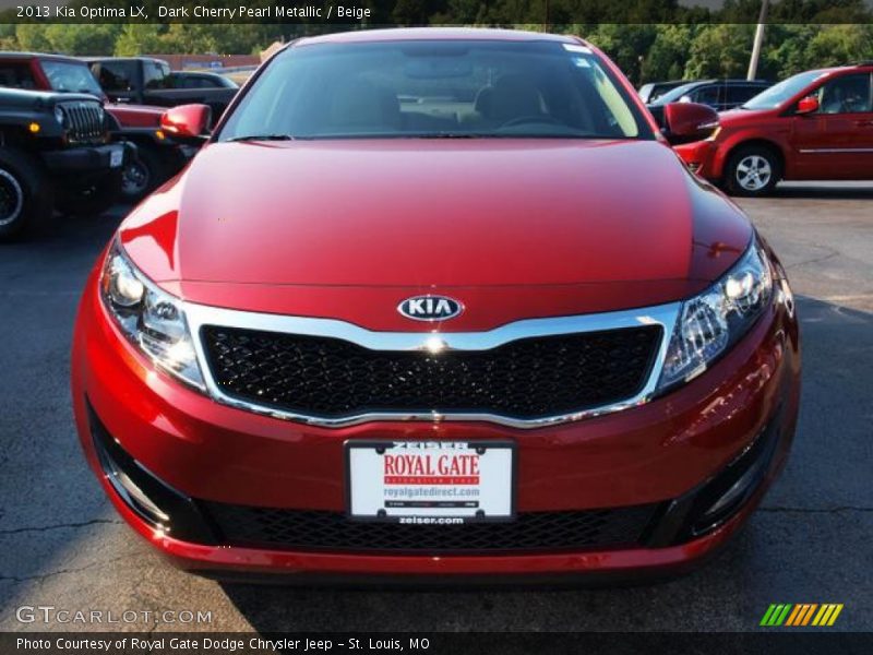 Dark Cherry Pearl Metallic / Beige 2013 Kia Optima LX
