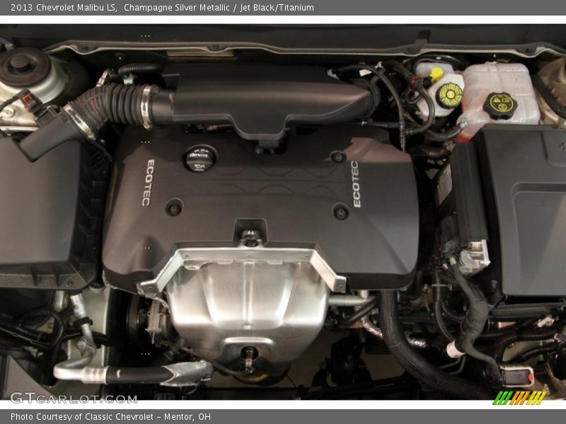 Champagne Silver Metallic / Jet Black/Titanium 2013 Chevrolet Malibu LS