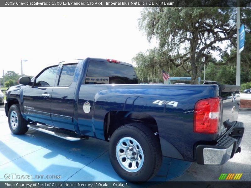 Imperial Blue Metallic / Dark Titanium 2009 Chevrolet Silverado 1500 LS Extended Cab 4x4