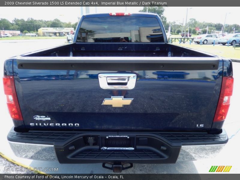 Imperial Blue Metallic / Dark Titanium 2009 Chevrolet Silverado 1500 LS Extended Cab 4x4