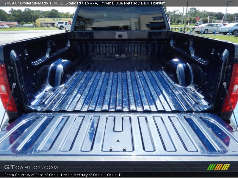 Imperial Blue Metallic / Dark Titanium 2009 Chevrolet Silverado 1500 LS Extended Cab 4x4