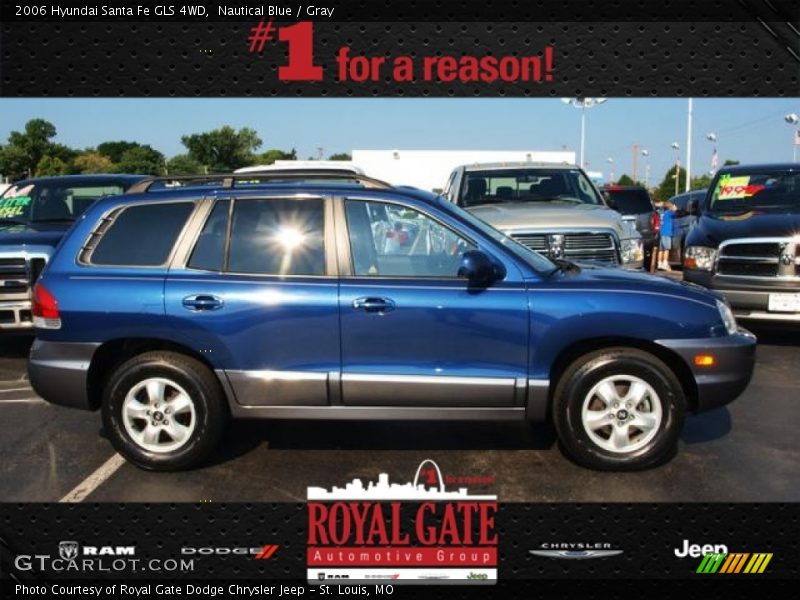 Nautical Blue / Gray 2006 Hyundai Santa Fe GLS 4WD