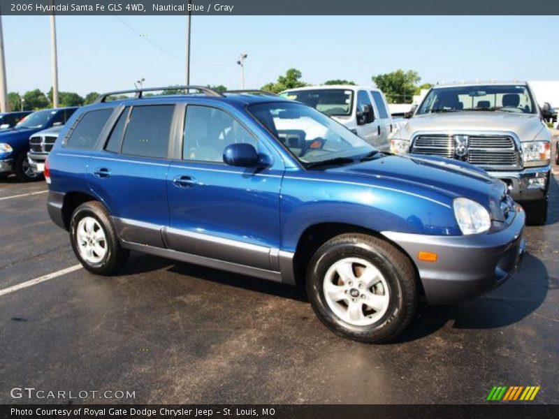 Nautical Blue / Gray 2006 Hyundai Santa Fe GLS 4WD