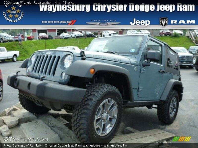 Anvil / Black 2014 Jeep Wrangler Rubicon 4x4