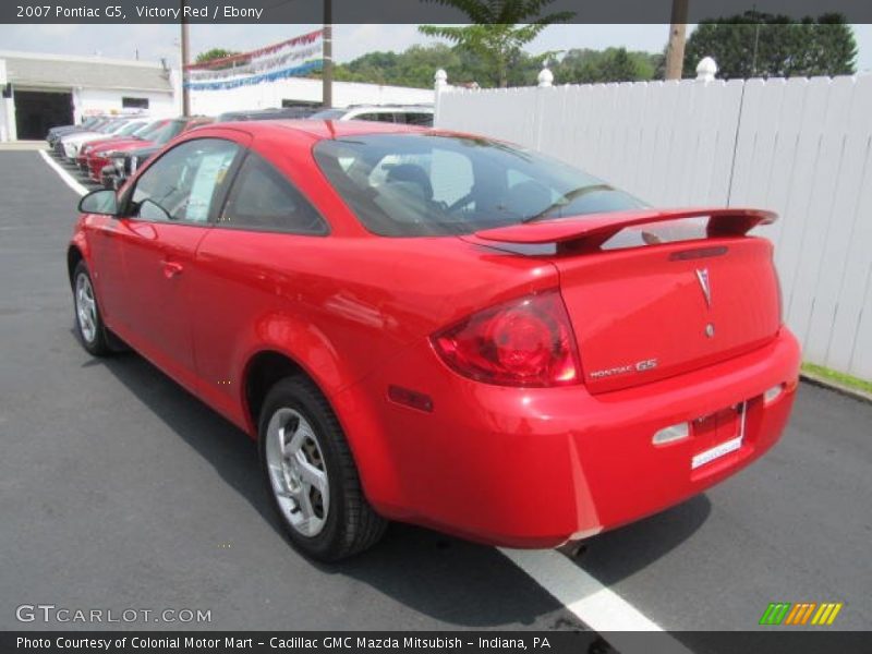 Victory Red / Ebony 2007 Pontiac G5