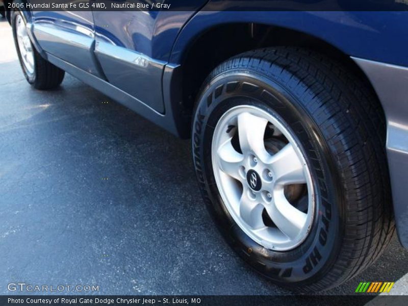 Nautical Blue / Gray 2006 Hyundai Santa Fe GLS 4WD