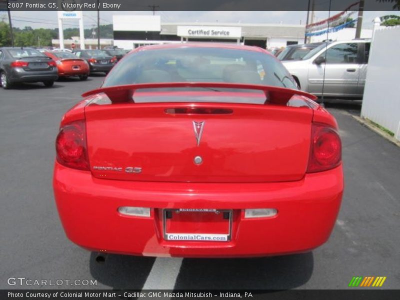 Victory Red / Ebony 2007 Pontiac G5
