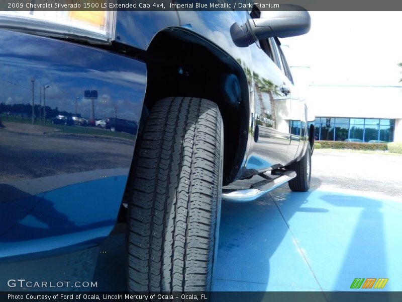 Imperial Blue Metallic / Dark Titanium 2009 Chevrolet Silverado 1500 LS Extended Cab 4x4