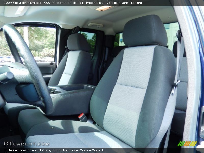 Imperial Blue Metallic / Dark Titanium 2009 Chevrolet Silverado 1500 LS Extended Cab 4x4