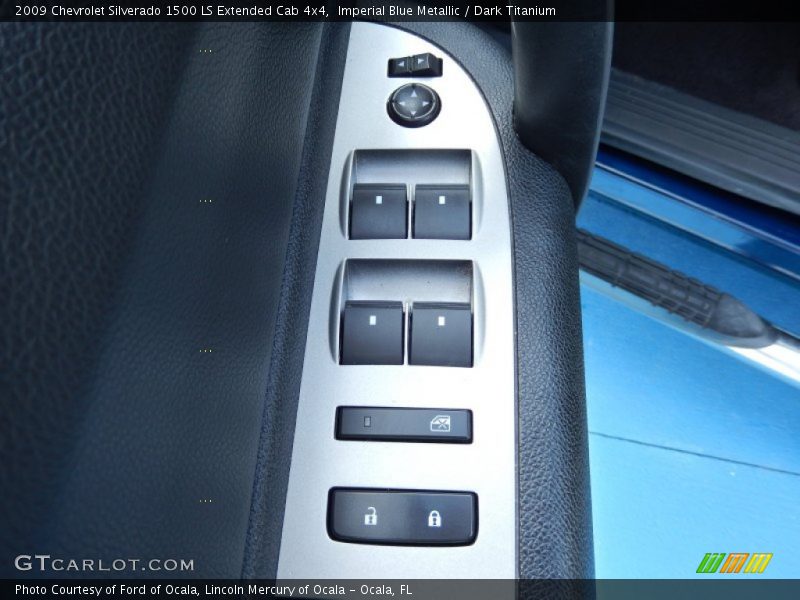 Imperial Blue Metallic / Dark Titanium 2009 Chevrolet Silverado 1500 LS Extended Cab 4x4