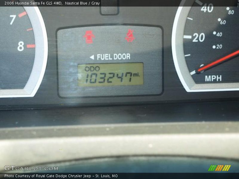 Nautical Blue / Gray 2006 Hyundai Santa Fe GLS 4WD