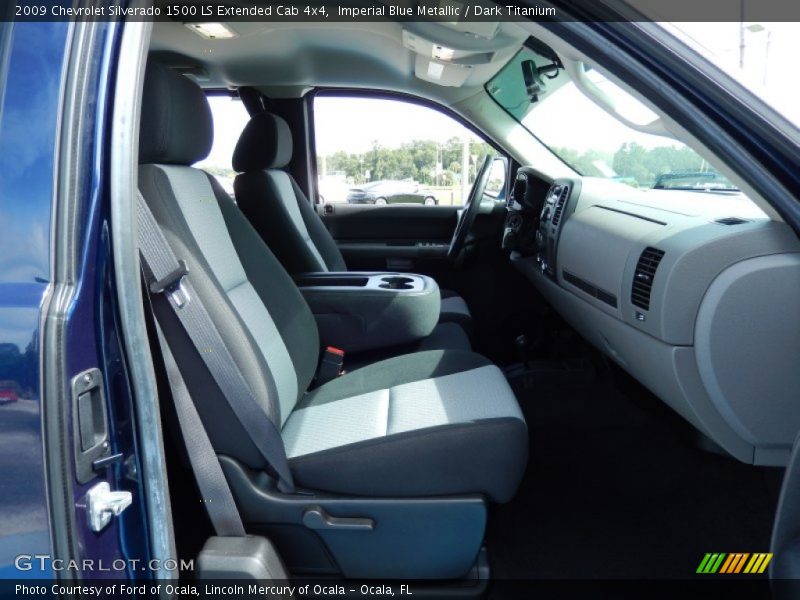 Imperial Blue Metallic / Dark Titanium 2009 Chevrolet Silverado 1500 LS Extended Cab 4x4