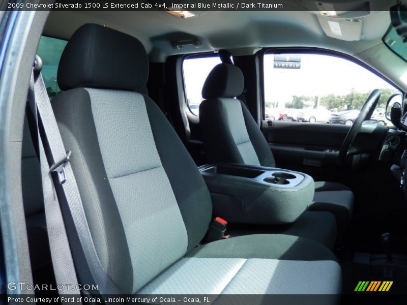 Imperial Blue Metallic / Dark Titanium 2009 Chevrolet Silverado 1500 LS Extended Cab 4x4
