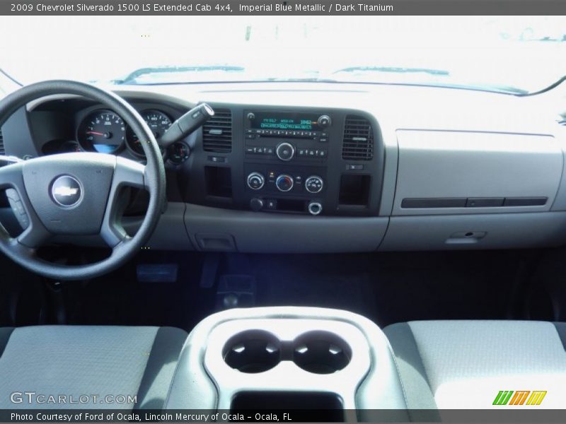 Imperial Blue Metallic / Dark Titanium 2009 Chevrolet Silverado 1500 LS Extended Cab 4x4