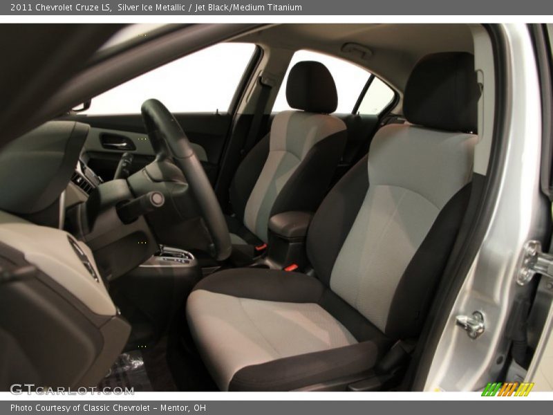 Silver Ice Metallic / Jet Black/Medium Titanium 2011 Chevrolet Cruze LS