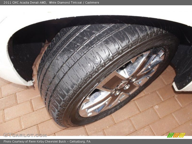 White Diamond Tintcoat / Cashmere 2011 GMC Acadia Denali AWD