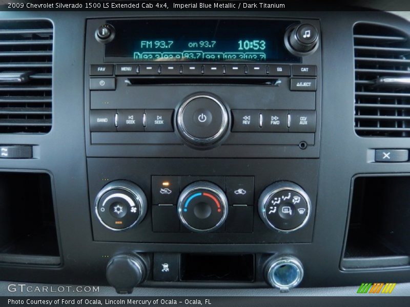 Imperial Blue Metallic / Dark Titanium 2009 Chevrolet Silverado 1500 LS Extended Cab 4x4